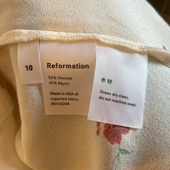 Reformation Size 10, Locklin Magdalena MIDI Floral Dress - Picture 8 of 8